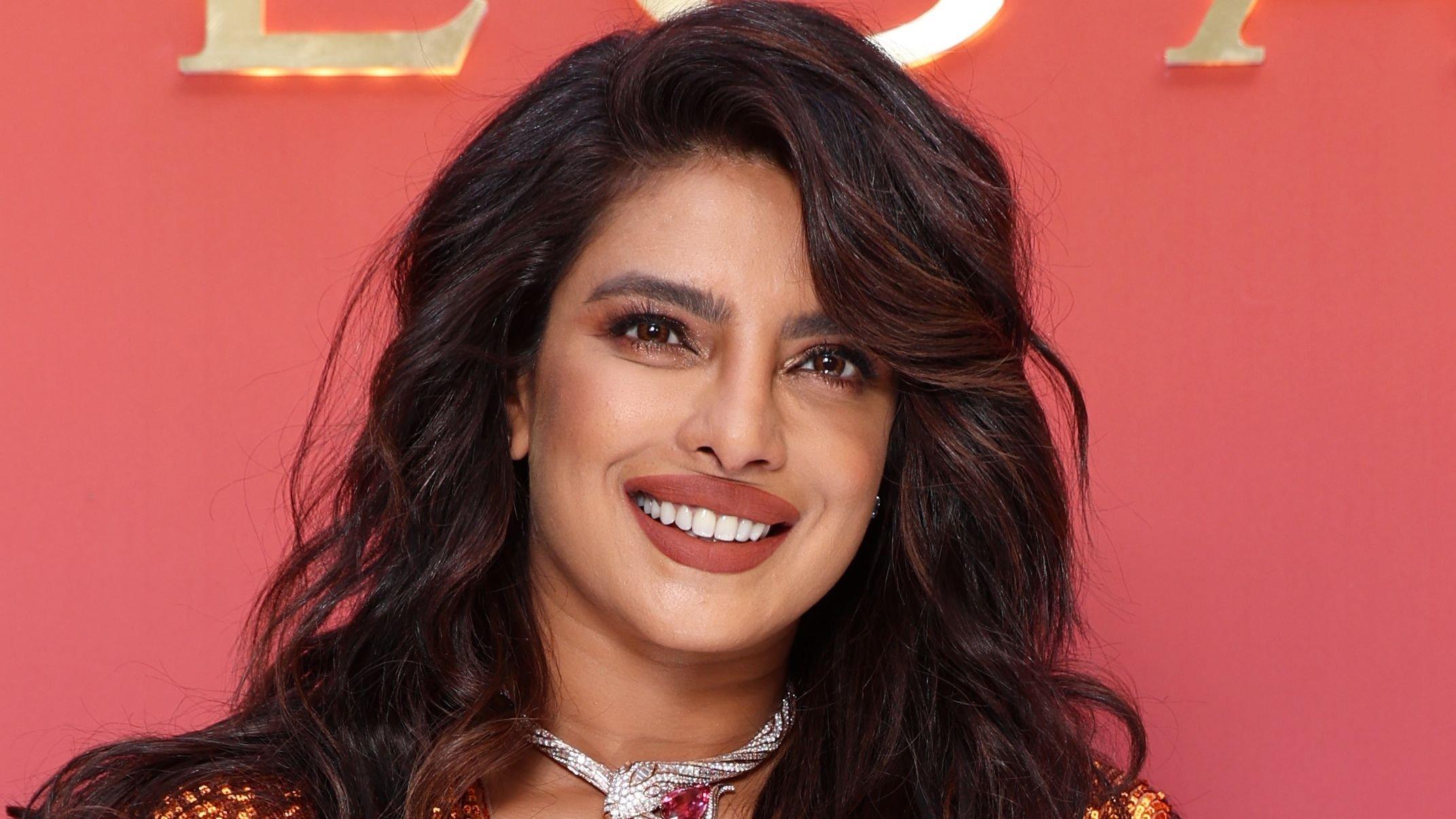 Close up of Priyanka Chopra smiling 