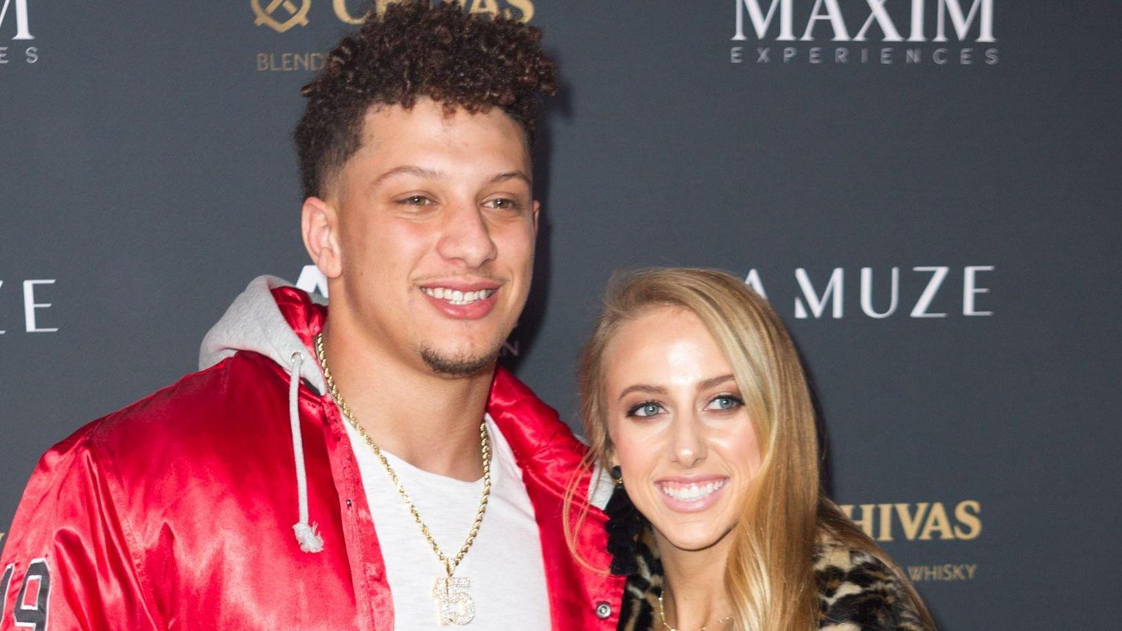 Patrick Mahomes and his wife Brittany Matthews