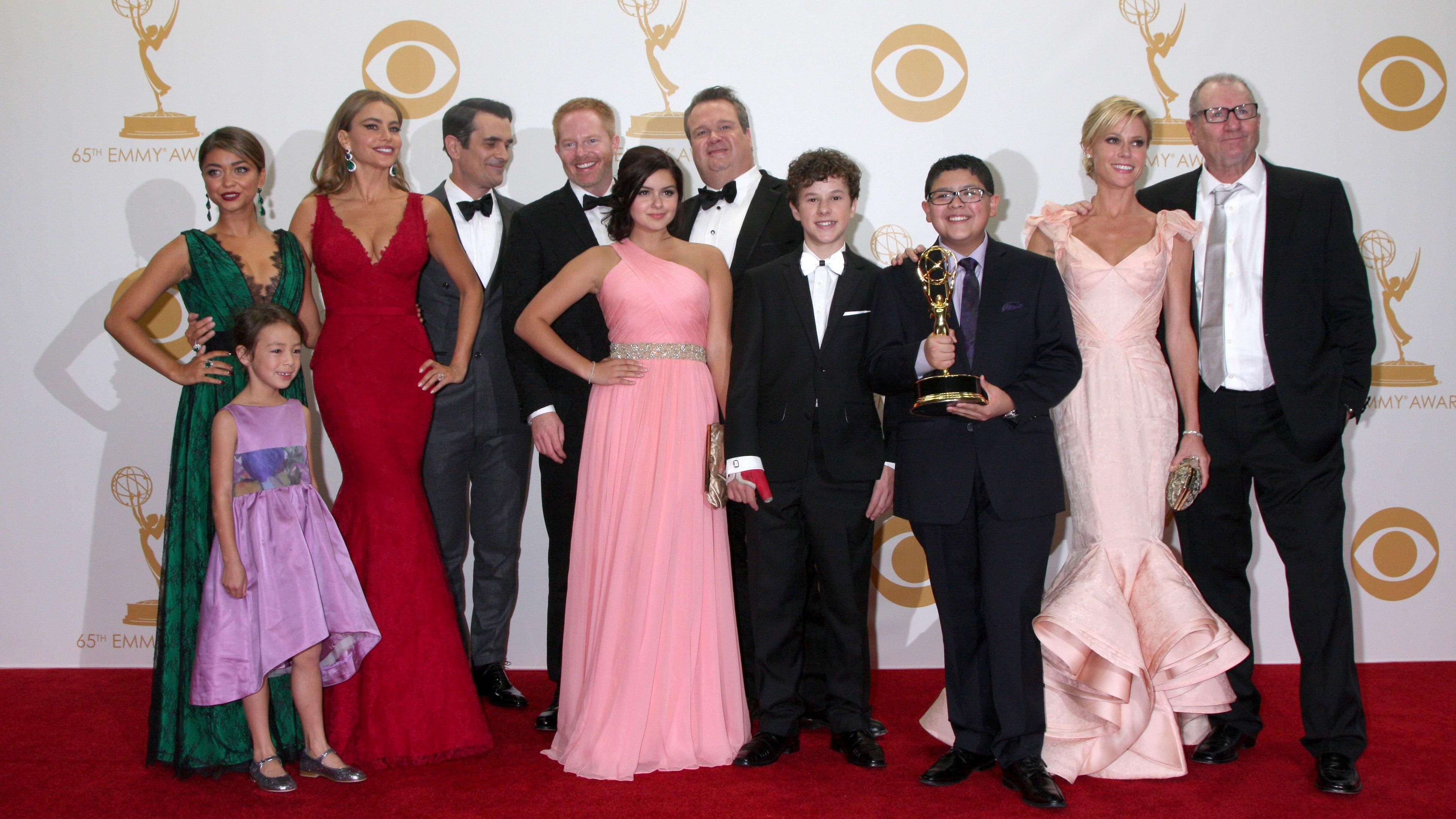 cast of Modern Family at the Emmy Awards
