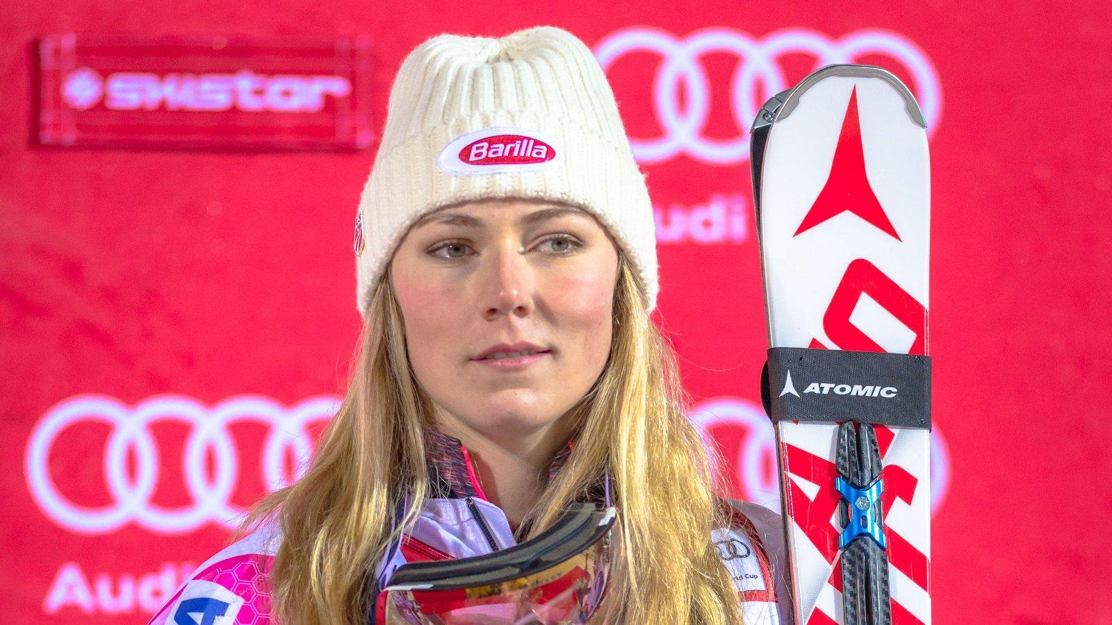 Close up of Mikaela Shiffrin in Sweden