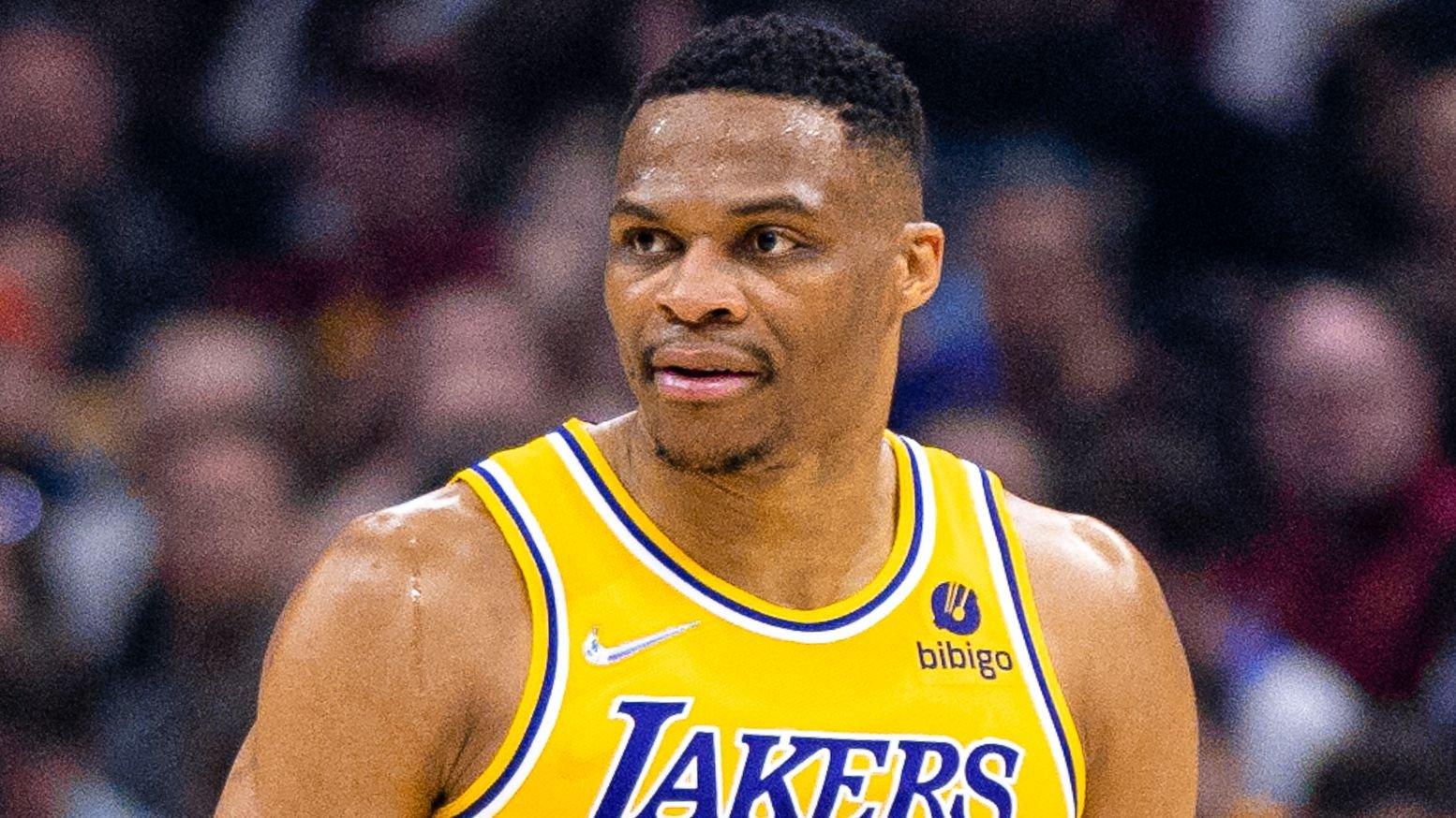 Russell Westbrook playing for the Lakers