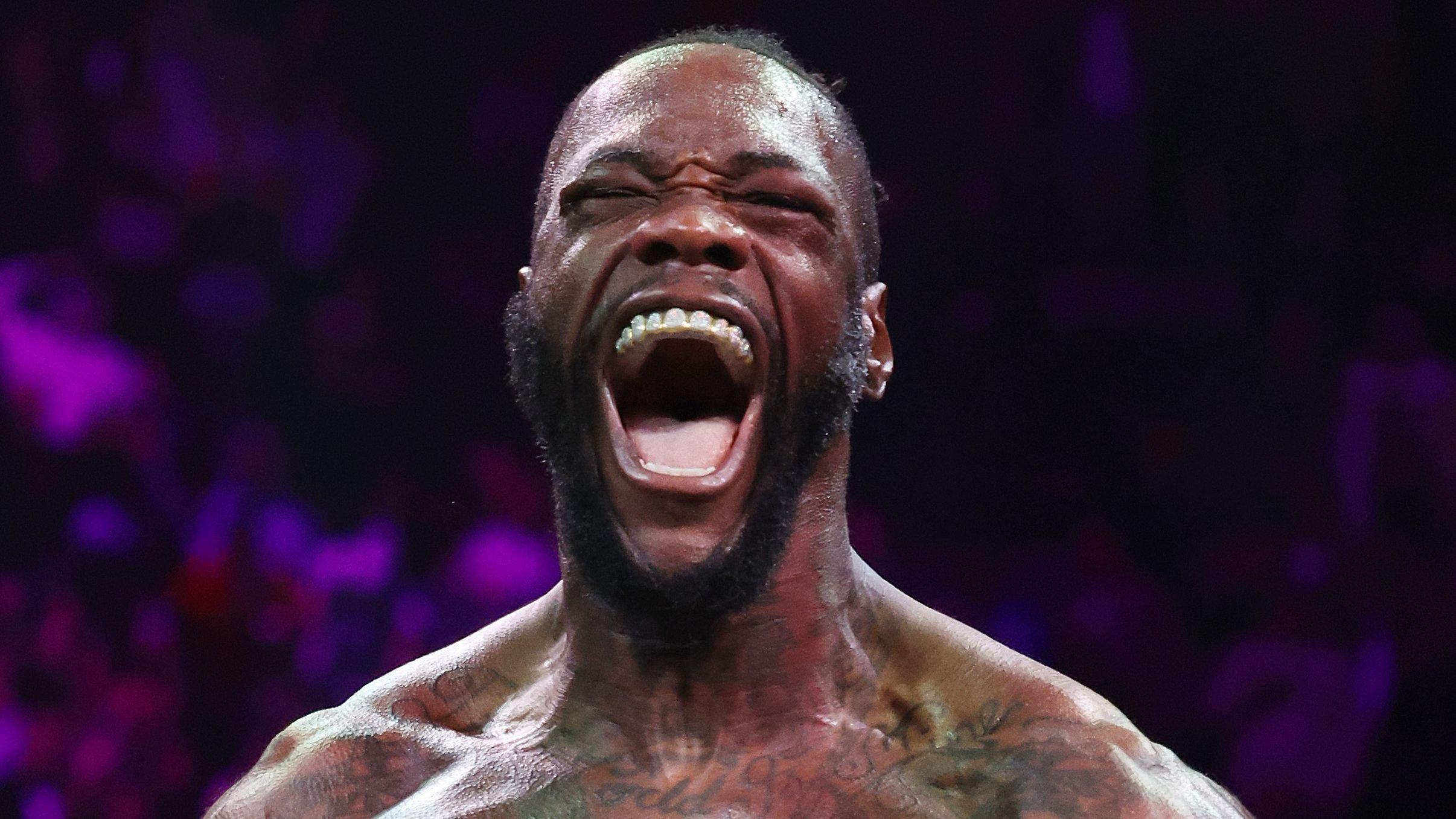 Close-up picture of Deontay Wilder