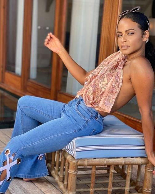 Christina Milian Flaunts Her Curves In Floral Savage X Fenty Lingerie