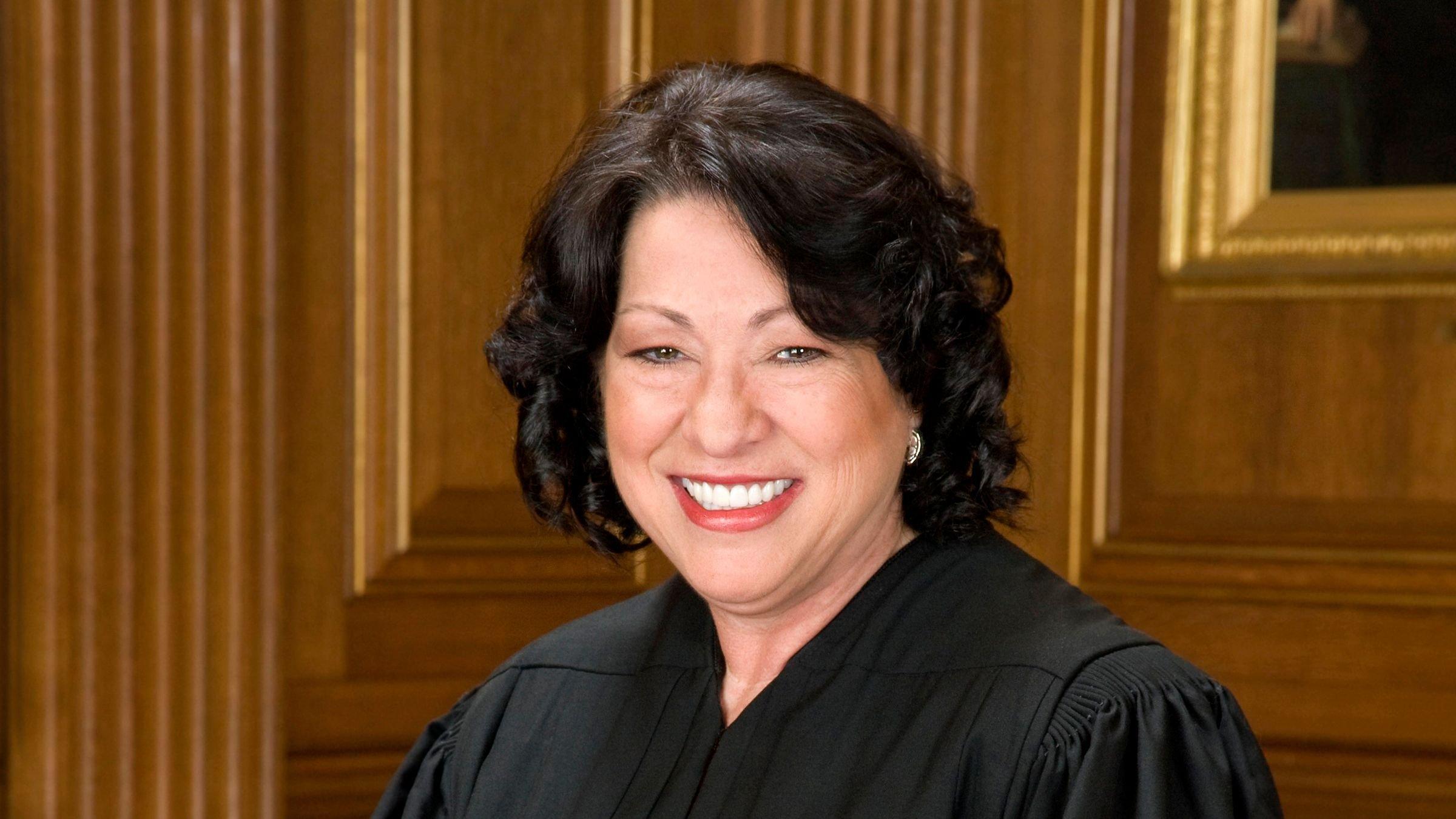 SCOTUS Justice Sonia Sotomayor looks on